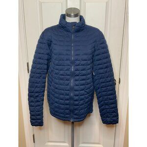 Ben Sherman Men's Blue Lightweight Quilted Zip-Up Jacket Coat, Size L